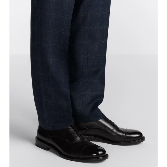 Dior Embassy Oxford Loafer Black Calfskin Leather Flat Lace Up Dress Shoes 42 9 - Picture 5 of 16